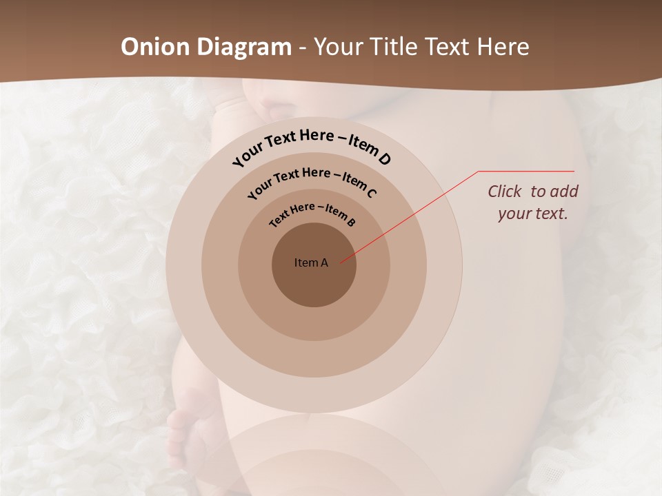 A Baby Is Sleeping On A White Blanket PowerPoint Template