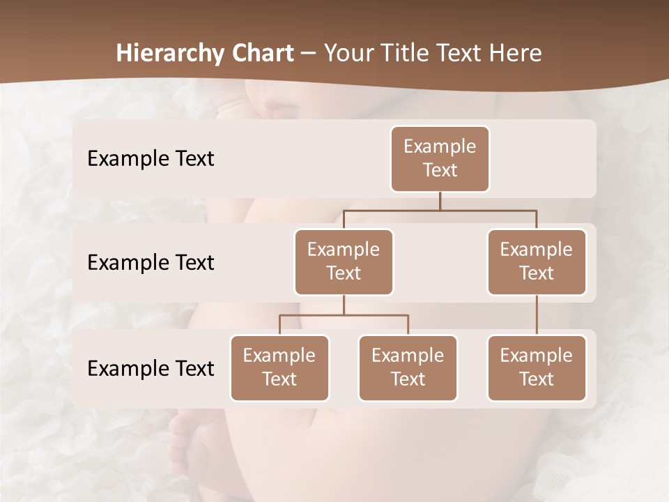 A Baby Is Sleeping On A White Blanket PowerPoint Template