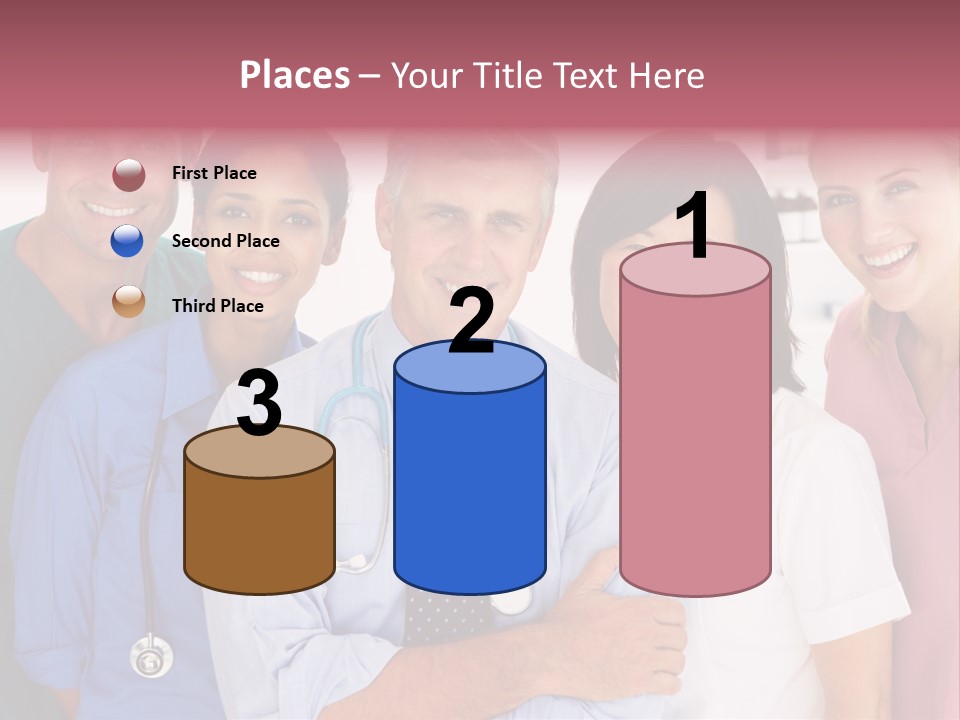 A Group Of Doctors Standing Next To Each Other PowerPoint Template