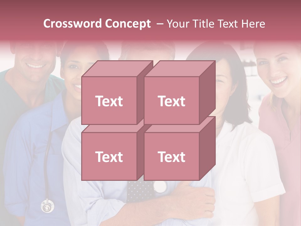 A Group Of Doctors Standing Next To Each Other PowerPoint Template