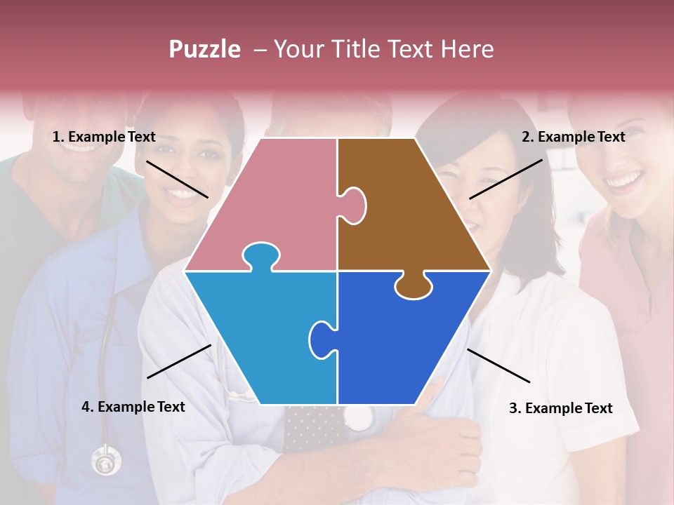 A Group Of Doctors Standing Next To Each Other PowerPoint Template