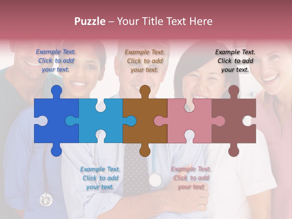 A Group Of Doctors Standing Next To Each Other PowerPoint Template