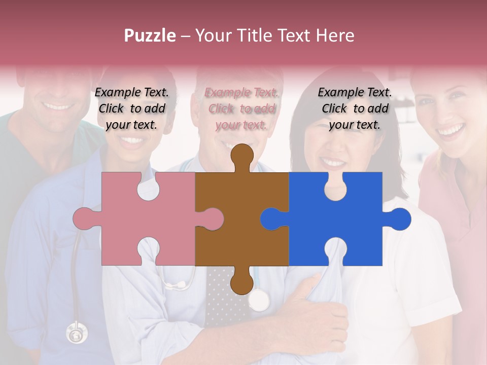 A Group Of Doctors Standing Next To Each Other PowerPoint Template