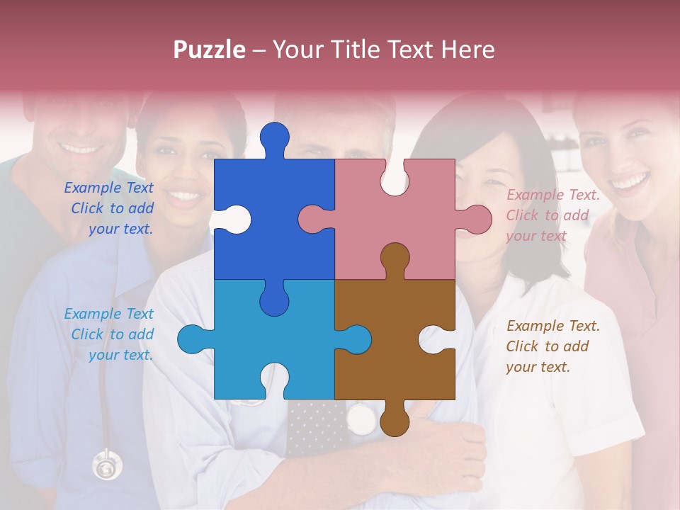 A Group Of Doctors Standing Next To Each Other PowerPoint Template