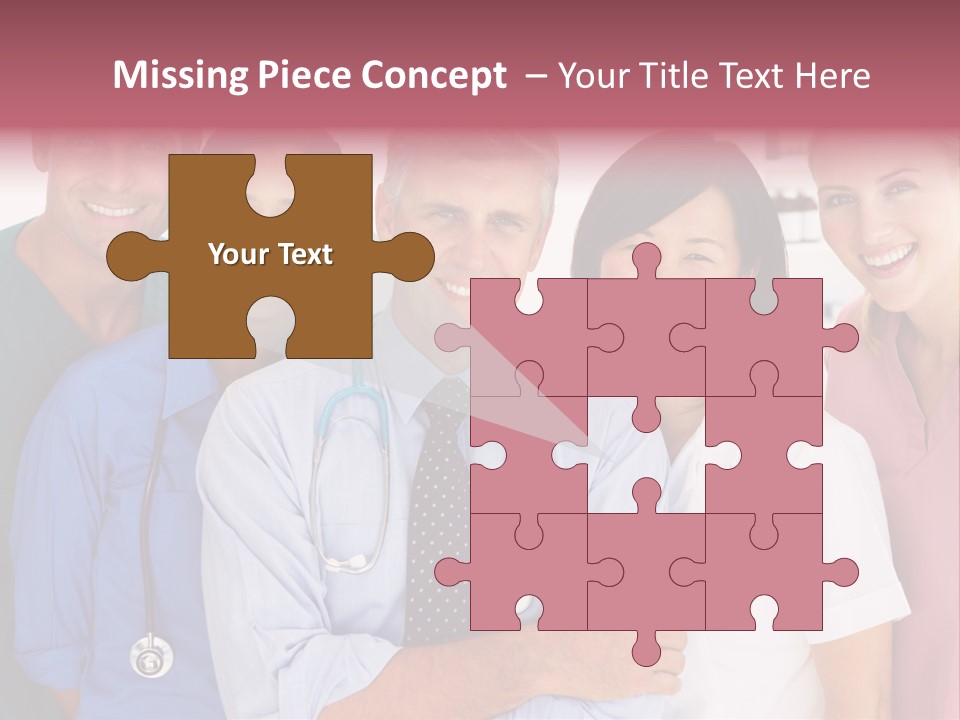 A Group Of Doctors Standing Next To Each Other PowerPoint Template