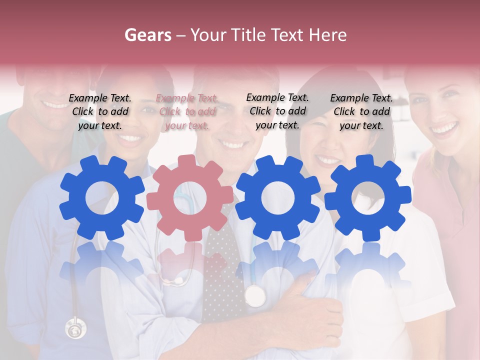 A Group Of Doctors Standing Next To Each Other PowerPoint Template