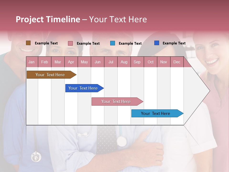 A Group Of Doctors Standing Next To Each Other PowerPoint Template