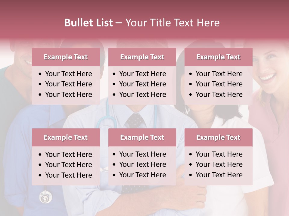 A Group Of Doctors Standing Next To Each Other PowerPoint Template
