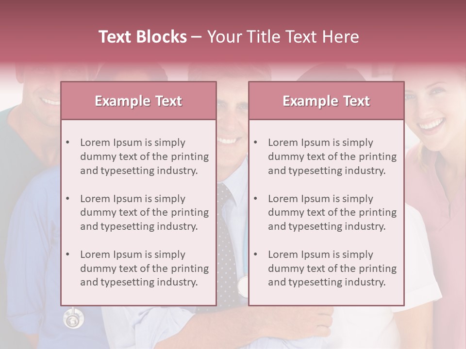 A Group Of Doctors Standing Next To Each Other PowerPoint Template