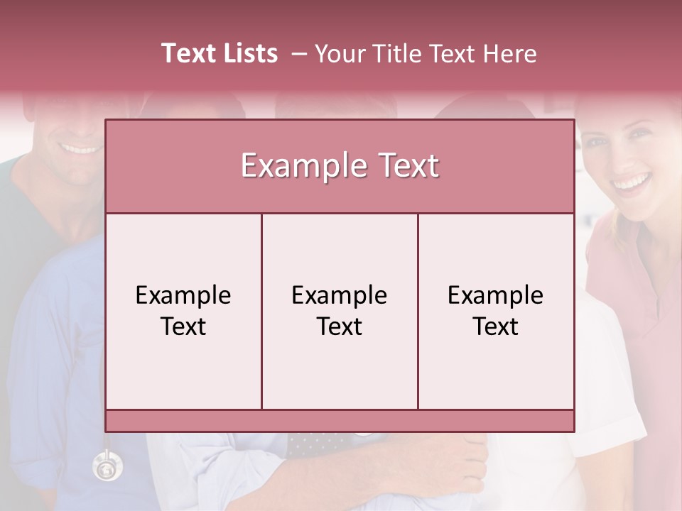 A Group Of Doctors Standing Next To Each Other PowerPoint Template