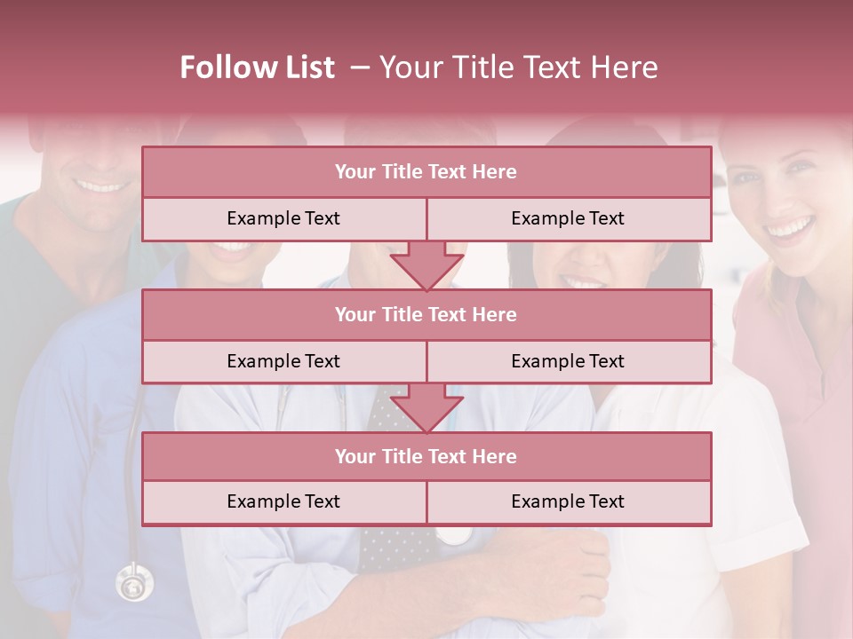 A Group Of Doctors Standing Next To Each Other PowerPoint Template