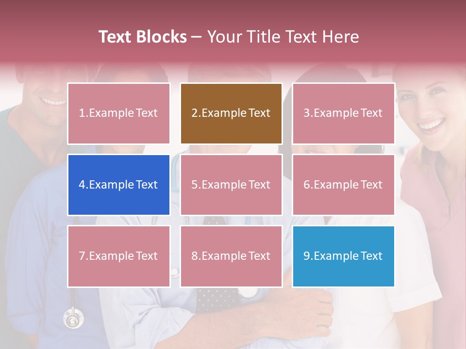 A Group Of Doctors Standing Next To Each Other PowerPoint Template