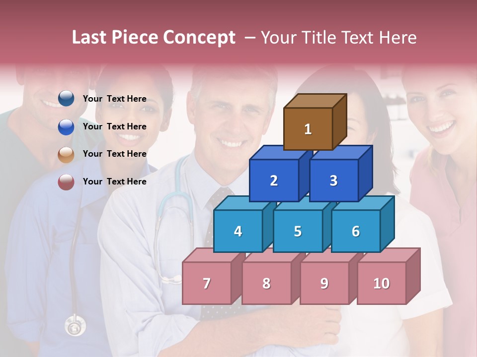 A Group Of Doctors Standing Next To Each Other PowerPoint Template