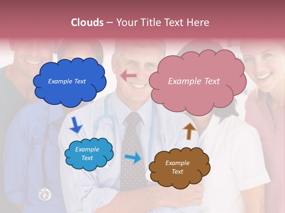 A Group Of Doctors Standing Next To Each Other PowerPoint Template