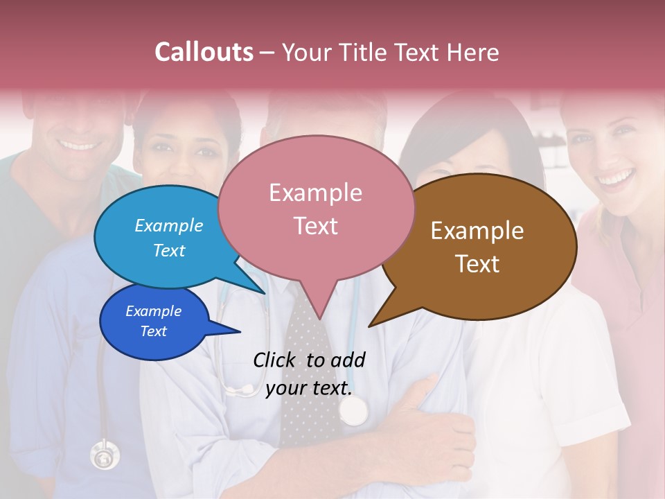 A Group Of Doctors Standing Next To Each Other PowerPoint Template
