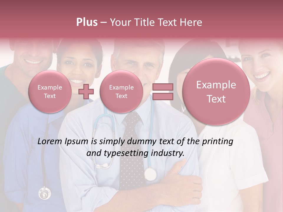 A Group Of Doctors Standing Next To Each Other PowerPoint Template