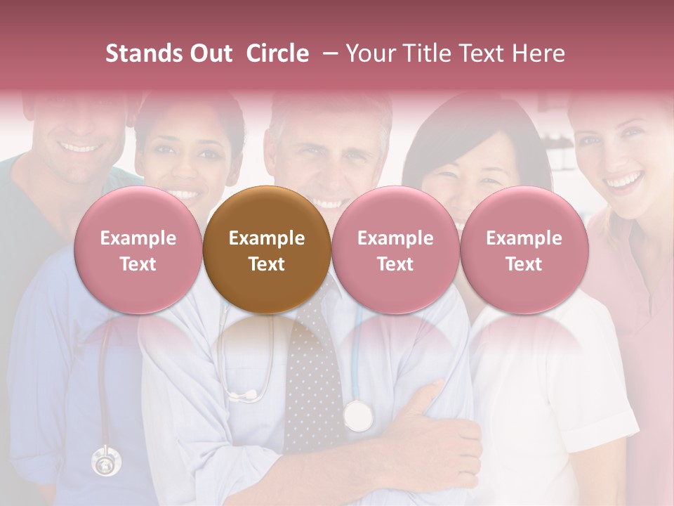 A Group Of Doctors Standing Next To Each Other PowerPoint Template