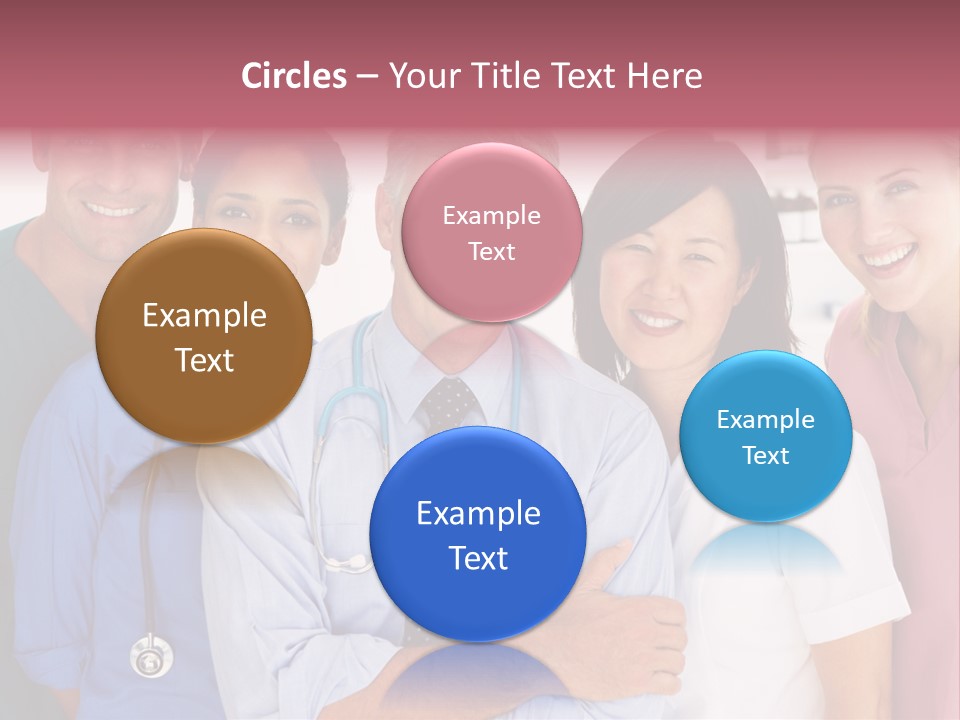 A Group Of Doctors Standing Next To Each Other PowerPoint Template