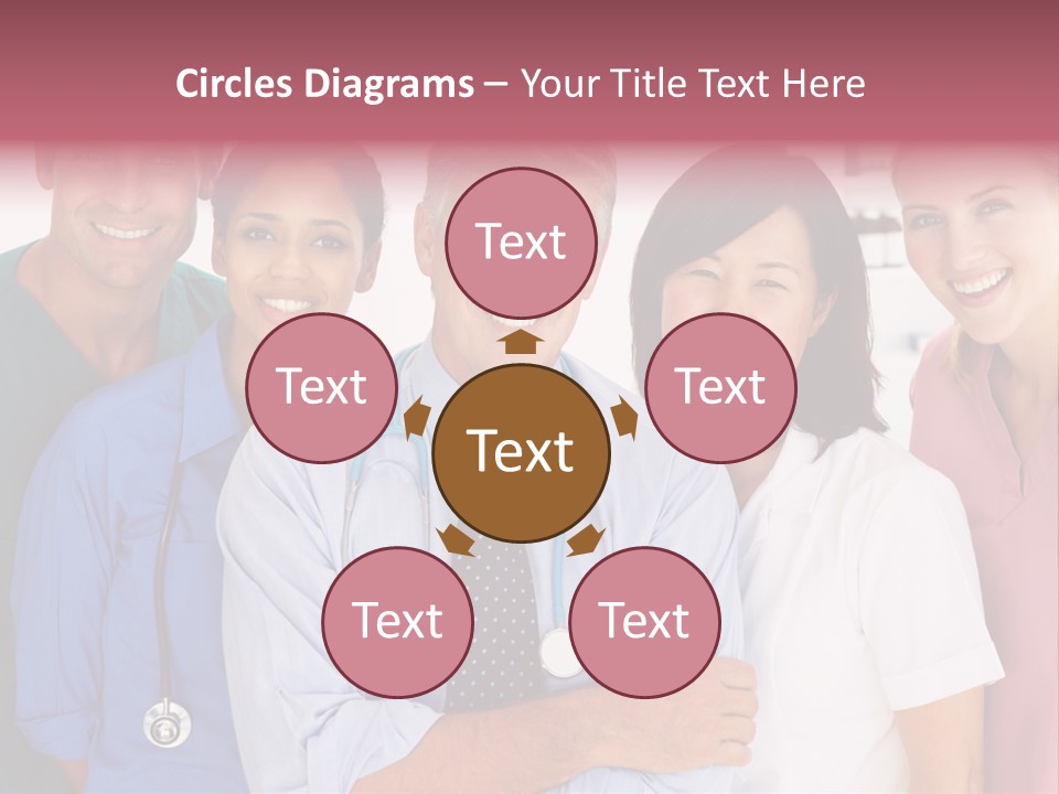 A Group Of Doctors Standing Next To Each Other PowerPoint Template