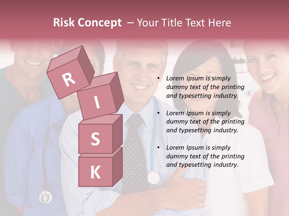 A Group Of Doctors Standing Next To Each Other PowerPoint Template