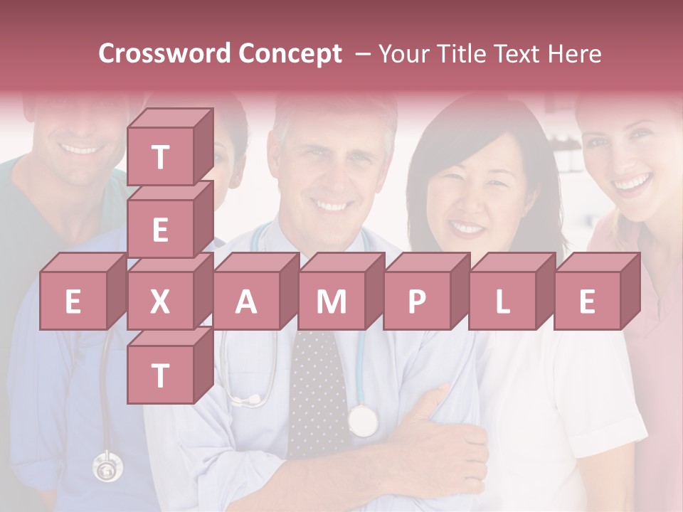 A Group Of Doctors Standing Next To Each Other PowerPoint Template