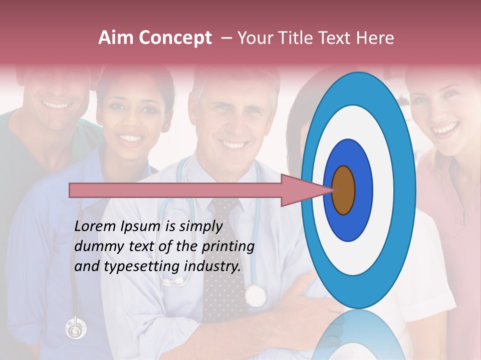 A Group Of Doctors Standing Next To Each Other PowerPoint Template