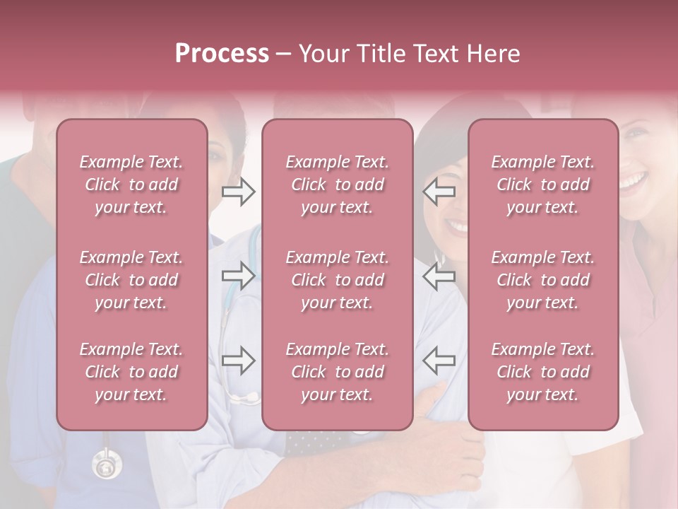 A Group Of Doctors Standing Next To Each Other PowerPoint Template