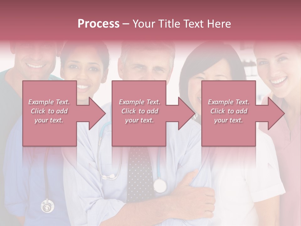 A Group Of Doctors Standing Next To Each Other PowerPoint Template