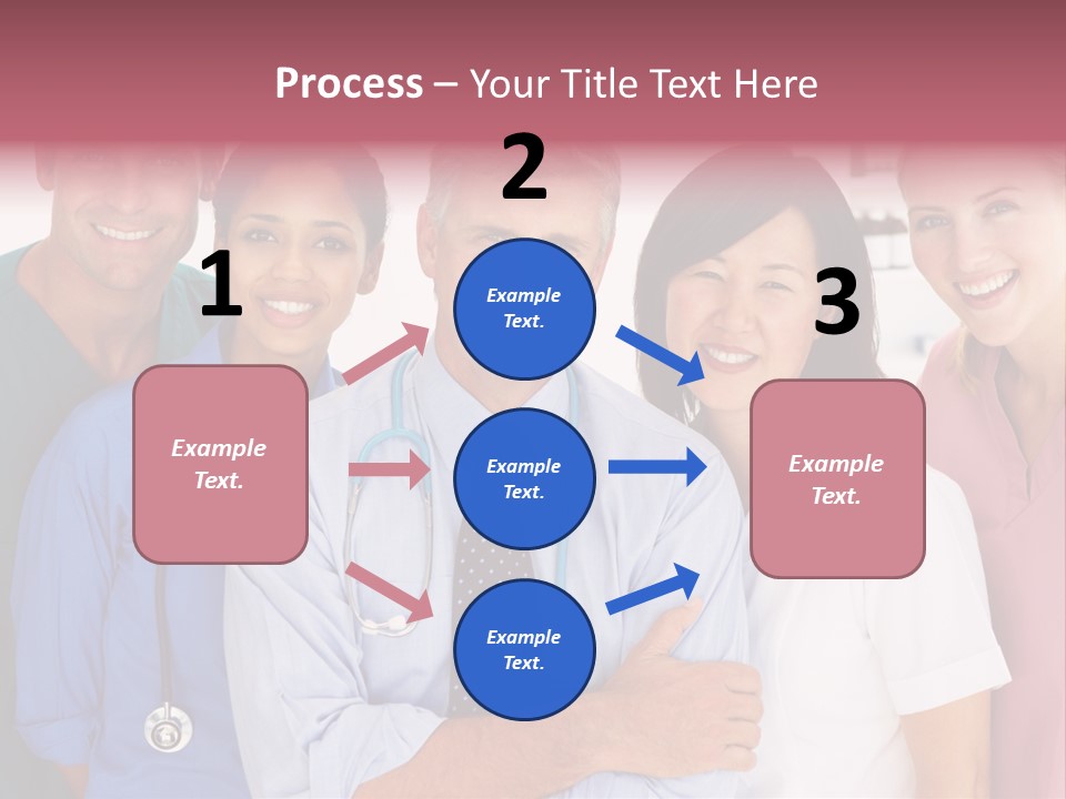 A Group Of Doctors Standing Next To Each Other PowerPoint Template