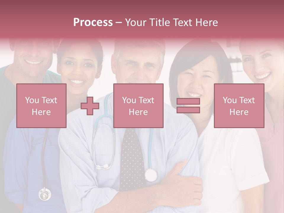 A Group Of Doctors Standing Next To Each Other PowerPoint Template