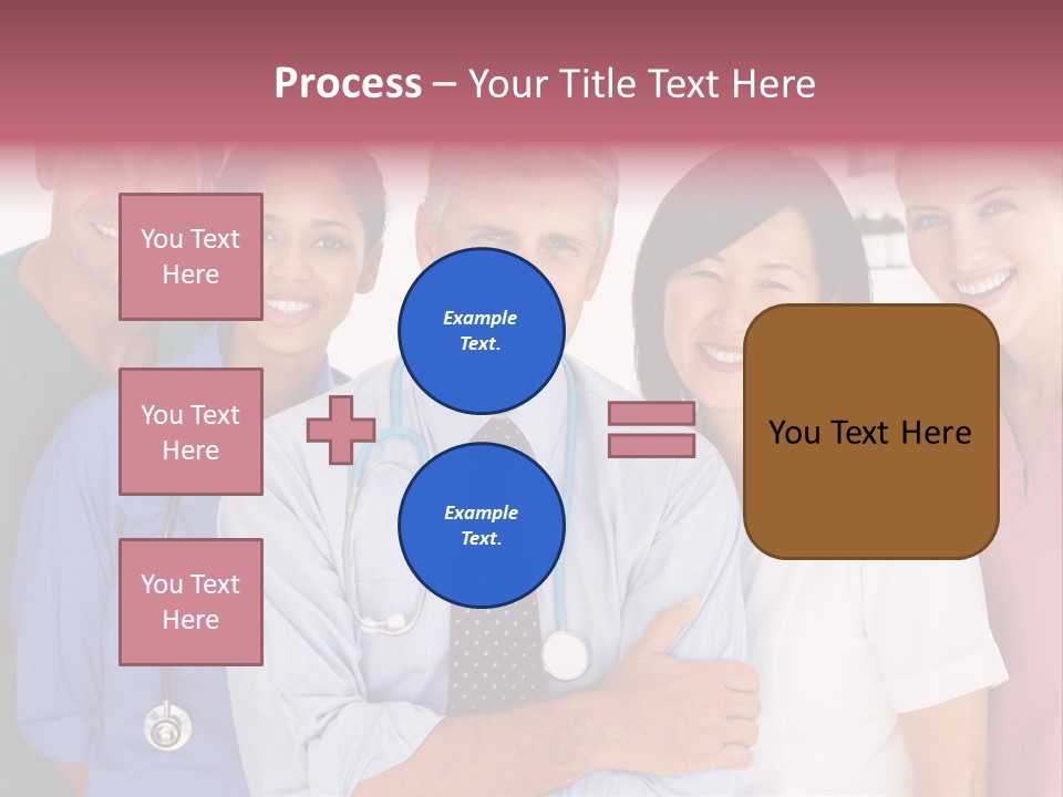 A Group Of Doctors Standing Next To Each Other PowerPoint Template