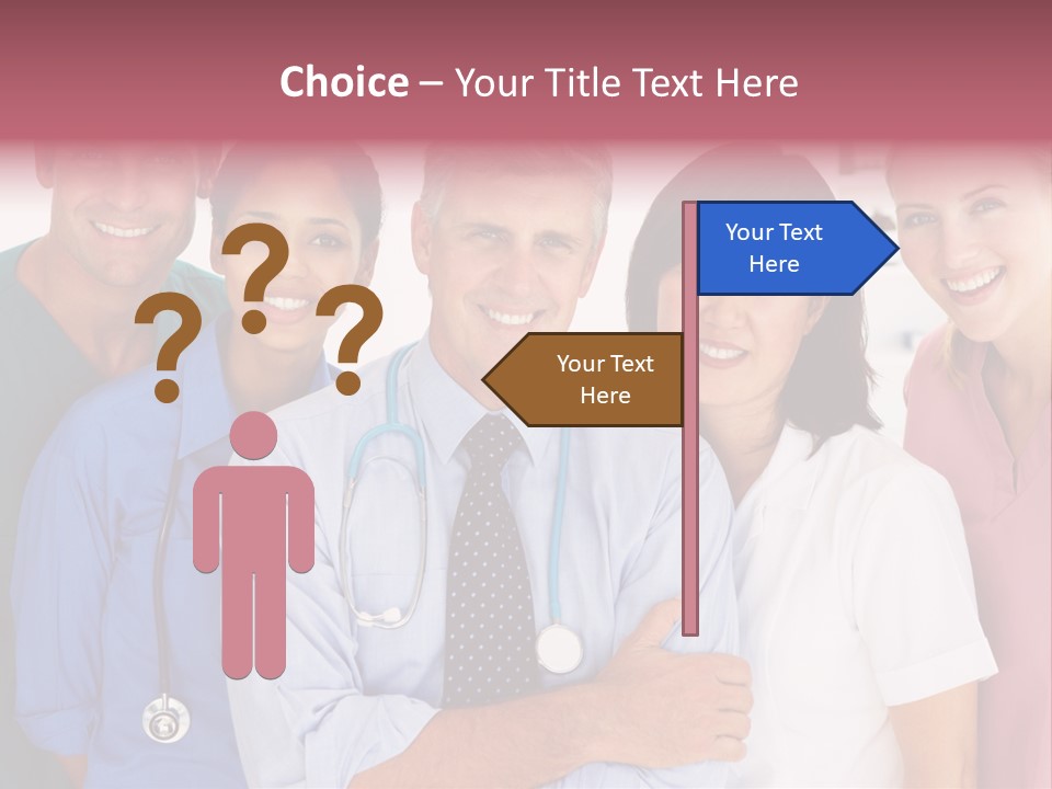 A Group Of Doctors Standing Next To Each Other PowerPoint Template