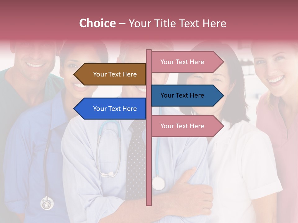 A Group Of Doctors Standing Next To Each Other PowerPoint Template