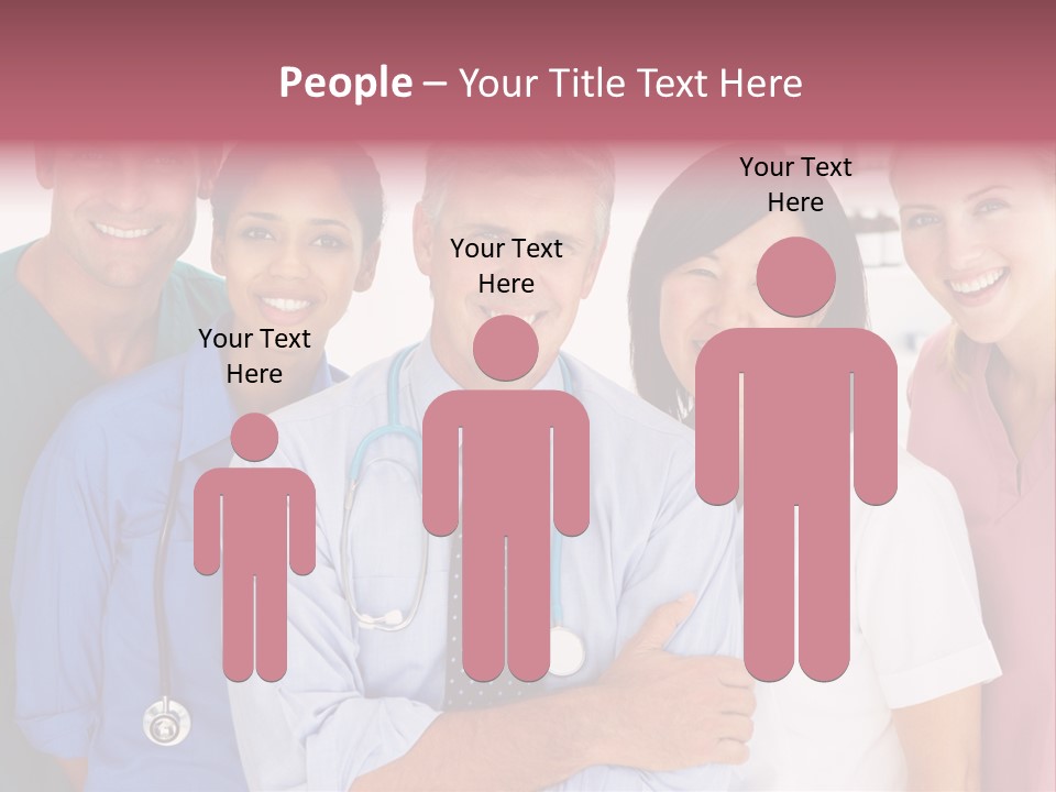 A Group Of Doctors Standing Next To Each Other PowerPoint Template