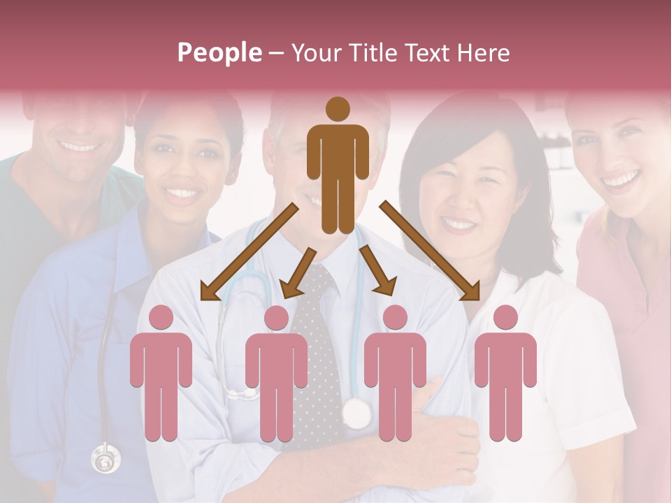 A Group Of Doctors Standing Next To Each Other PowerPoint Template