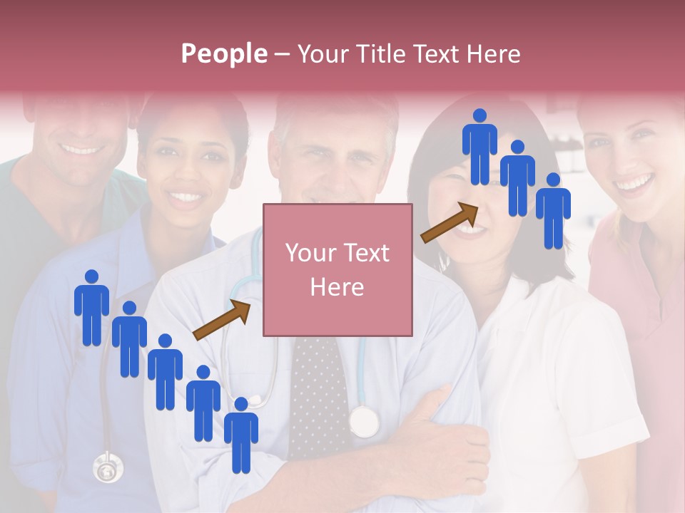 A Group Of Doctors Standing Next To Each Other PowerPoint Template