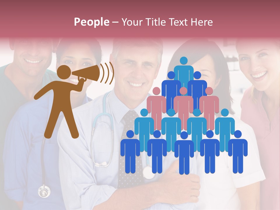 A Group Of Doctors Standing Next To Each Other PowerPoint Template