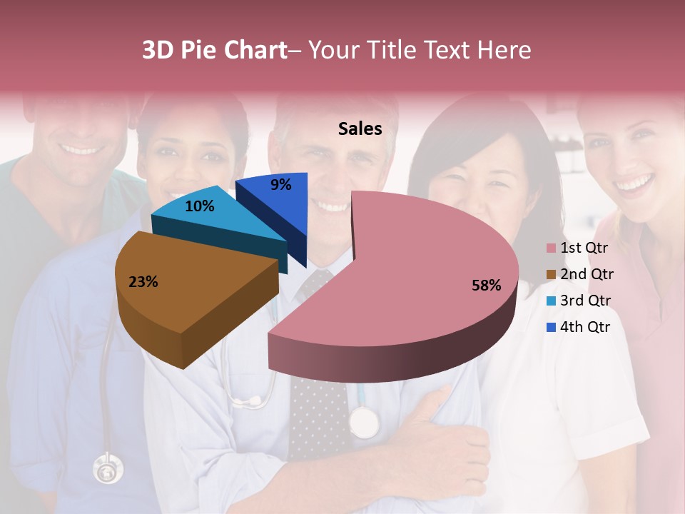A Group Of Doctors Standing Next To Each Other PowerPoint Template