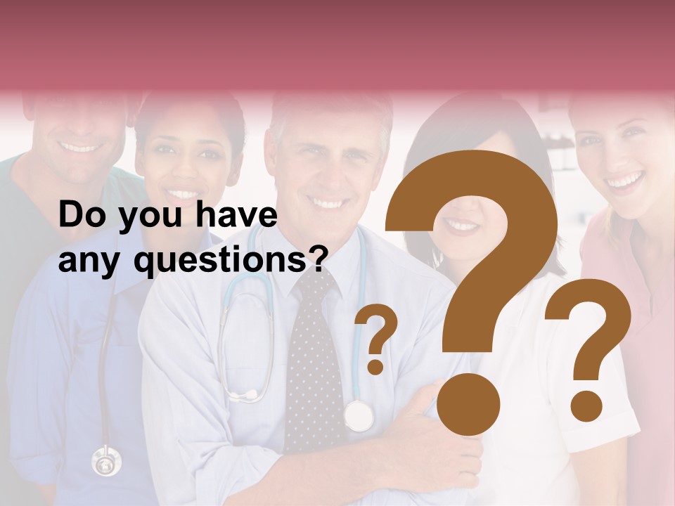 A Group Of Doctors Standing Next To Each Other PowerPoint Template