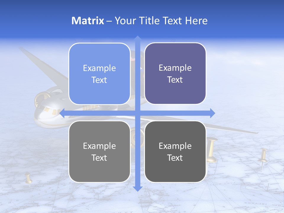 Blue Arrival Modern PowerPoint Template