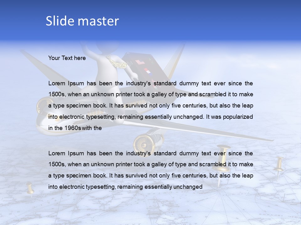 Blue Arrival Modern PowerPoint Template