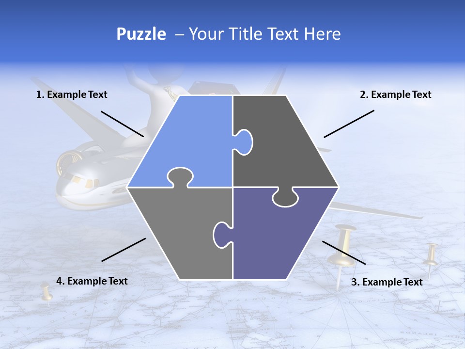 Blue Arrival Modern PowerPoint Template