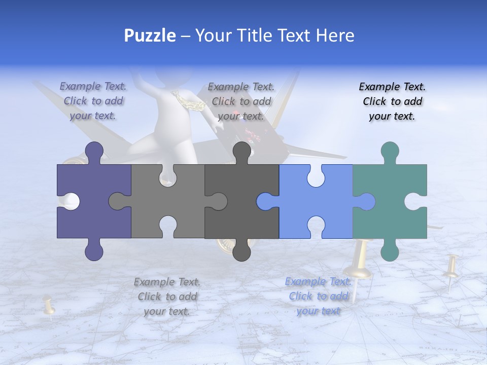 Blue Arrival Modern PowerPoint Template