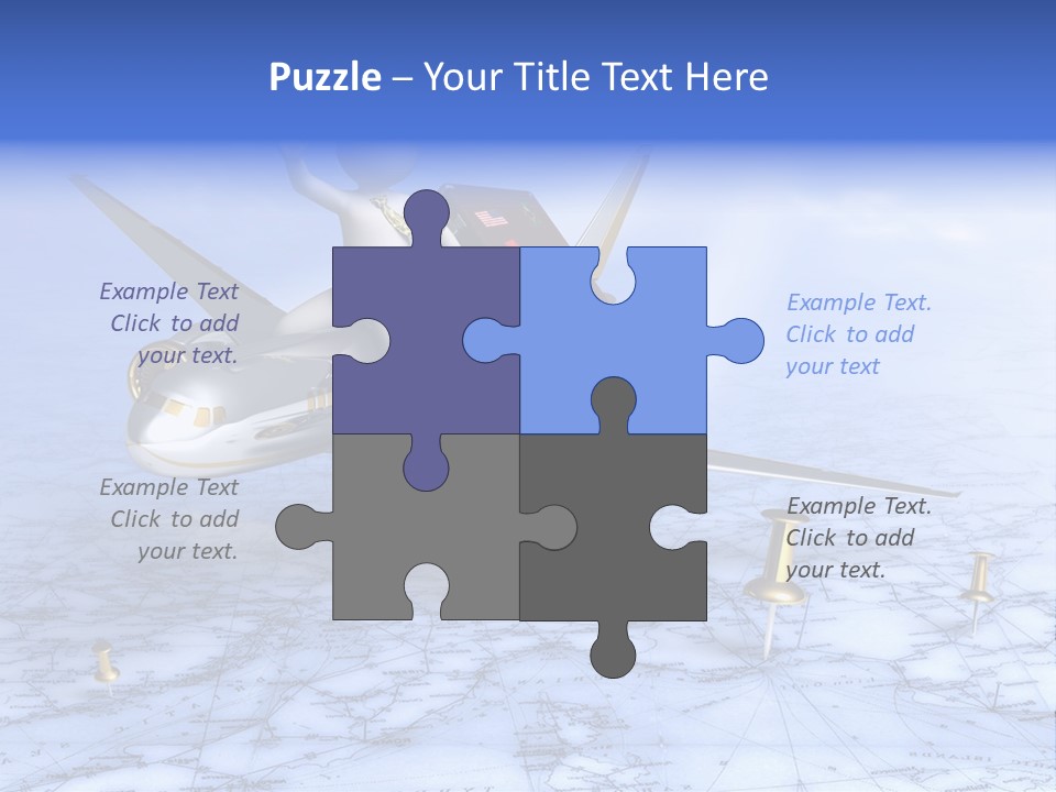 Blue Arrival Modern PowerPoint Template