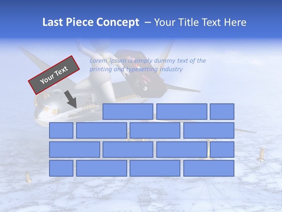 Blue Arrival Modern PowerPoint Template