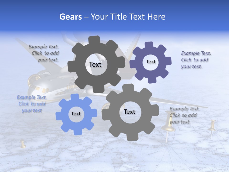 Blue Arrival Modern PowerPoint Template