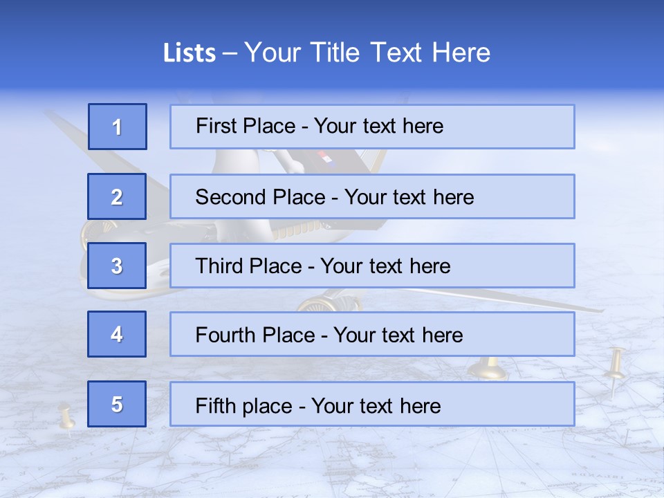 Blue Arrival Modern PowerPoint Template