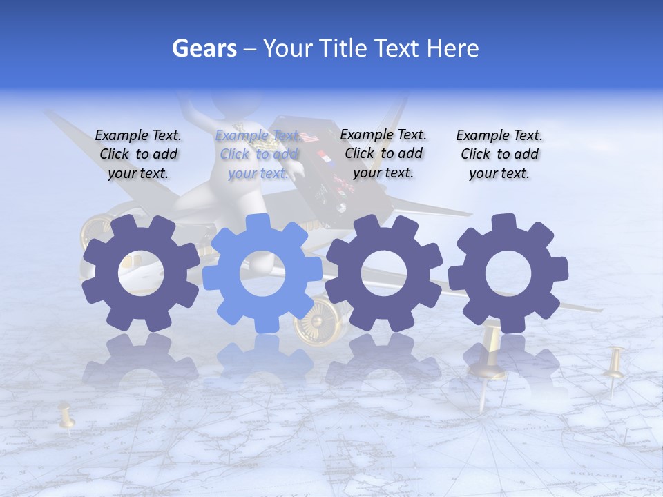 Blue Arrival Modern PowerPoint Template