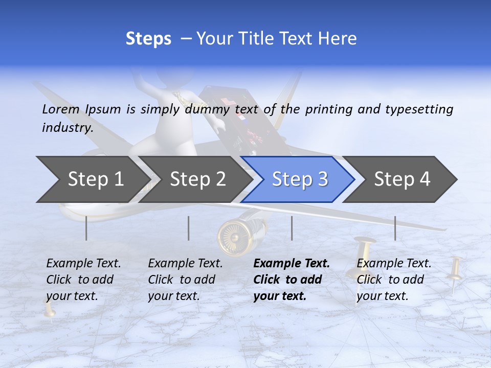Blue Arrival Modern PowerPoint Template