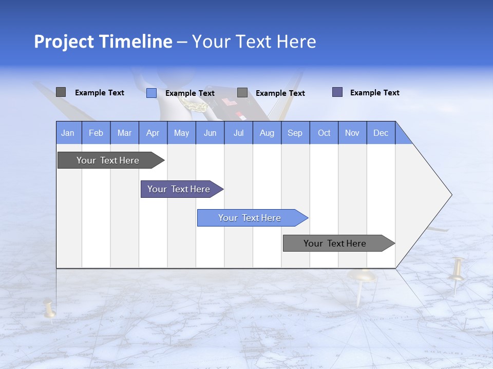 Blue Arrival Modern PowerPoint Template